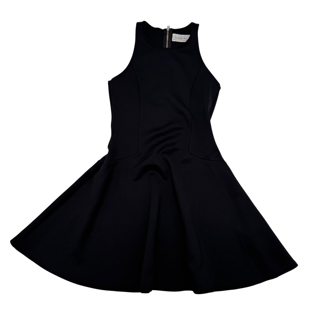 Abercrombie & Fitch Black Fit and Flare Skater‎ Mini Dress S